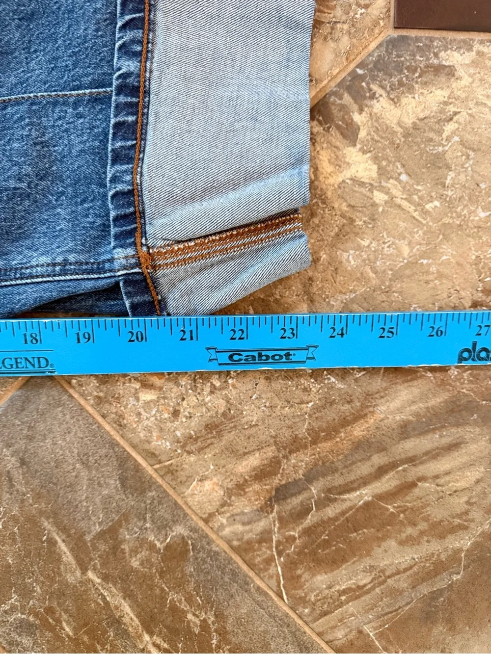 On 34th Straight Leg Jeans Women’s 8 Short High Rise Front Seam Cuffed Hem
